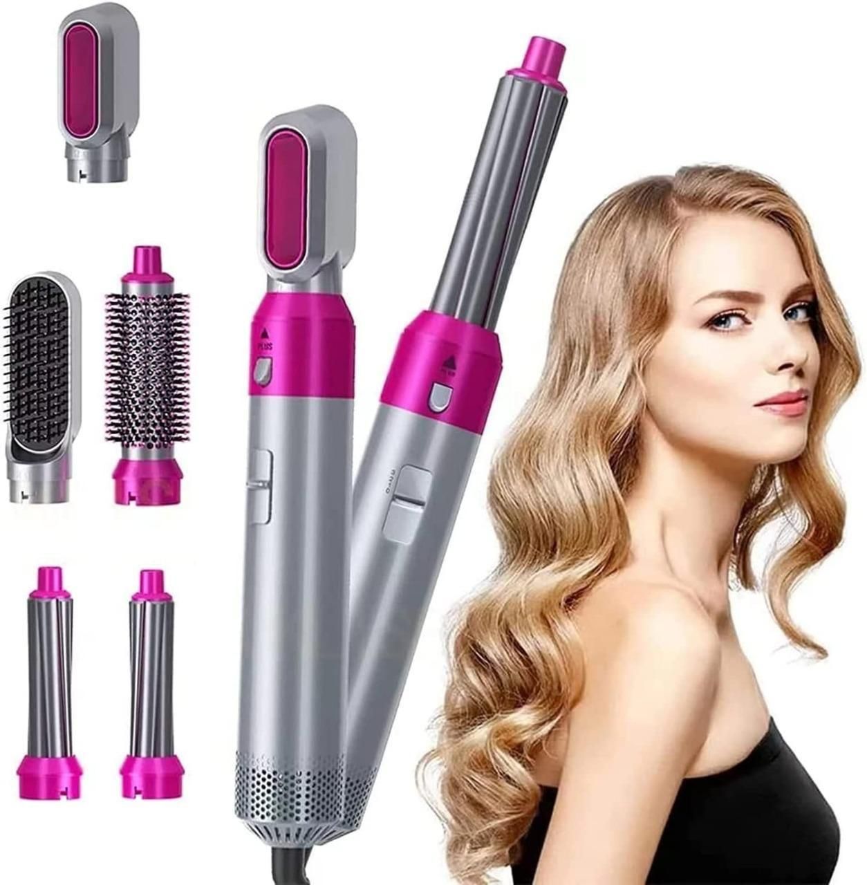 5-in-1 Multifunctional Hair Dryer & Styling Tool – Detachable Hot Air Comb with Negative Ion Technology