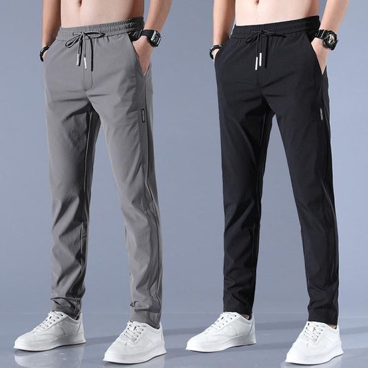 FlexiFit™ Men’s Solid Lycra Track Pants (Pack of 2)