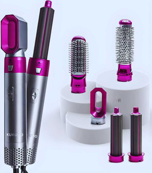 5-in-1 Multifunctional Hair Dryer &amp; Styling Tool – Detachable Hot Air Comb with Negative Ion Technology